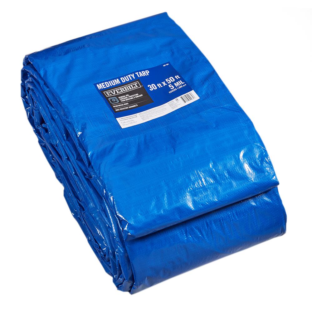 30 ft. x 50 ft. General Purpose Blue Tarp