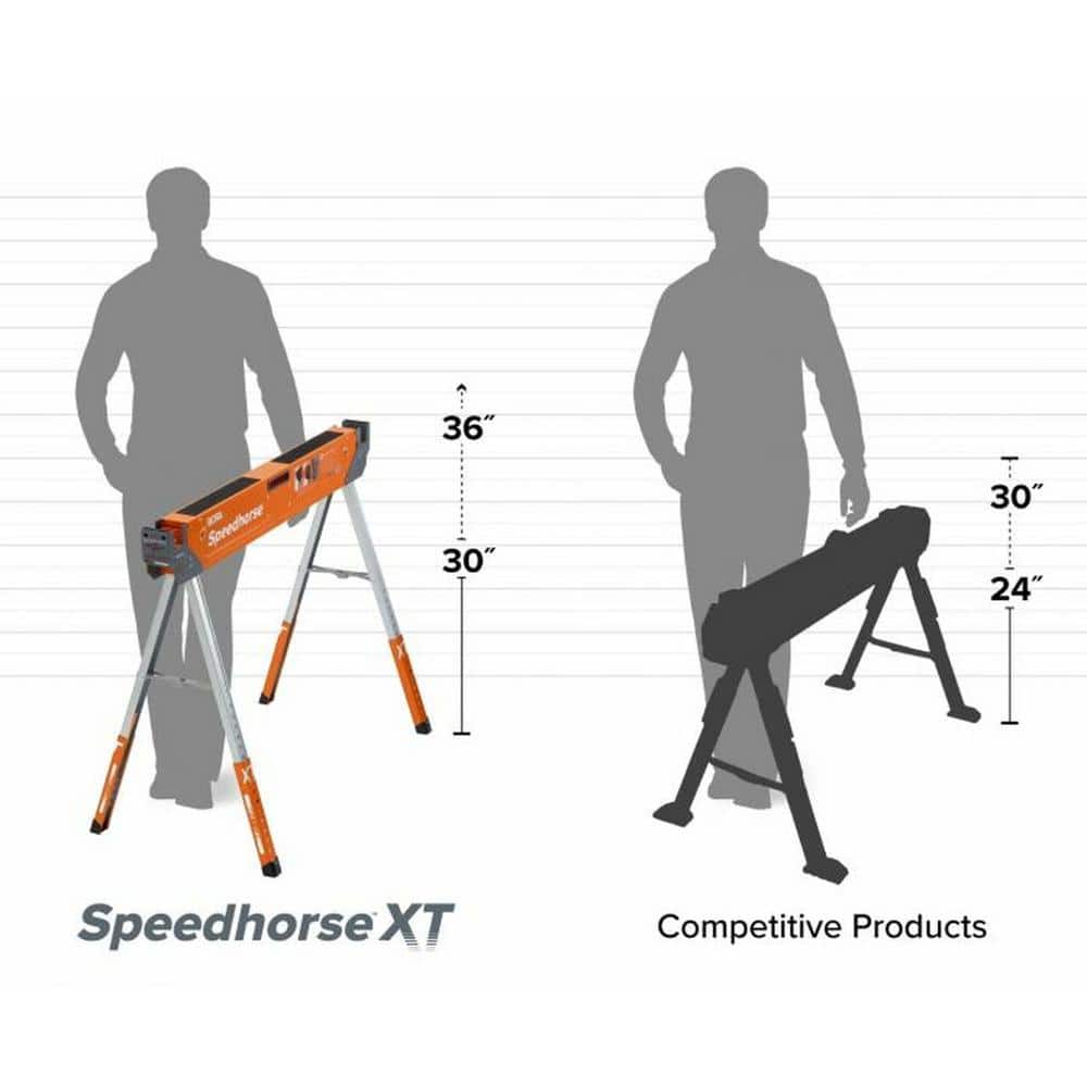 BORA Speed Horse XT Sawhorse 30-36 in. H