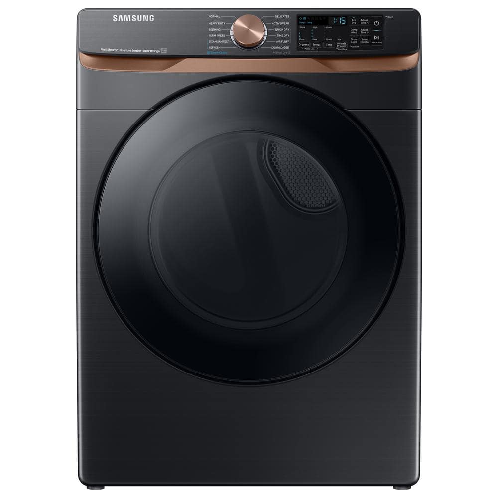 Samsung 7.5 cu. ft. Smart Gas Dryer, Brushed Black
