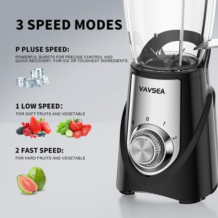 VAVSEA 3-in-1 Smoothie Blender, 1000W