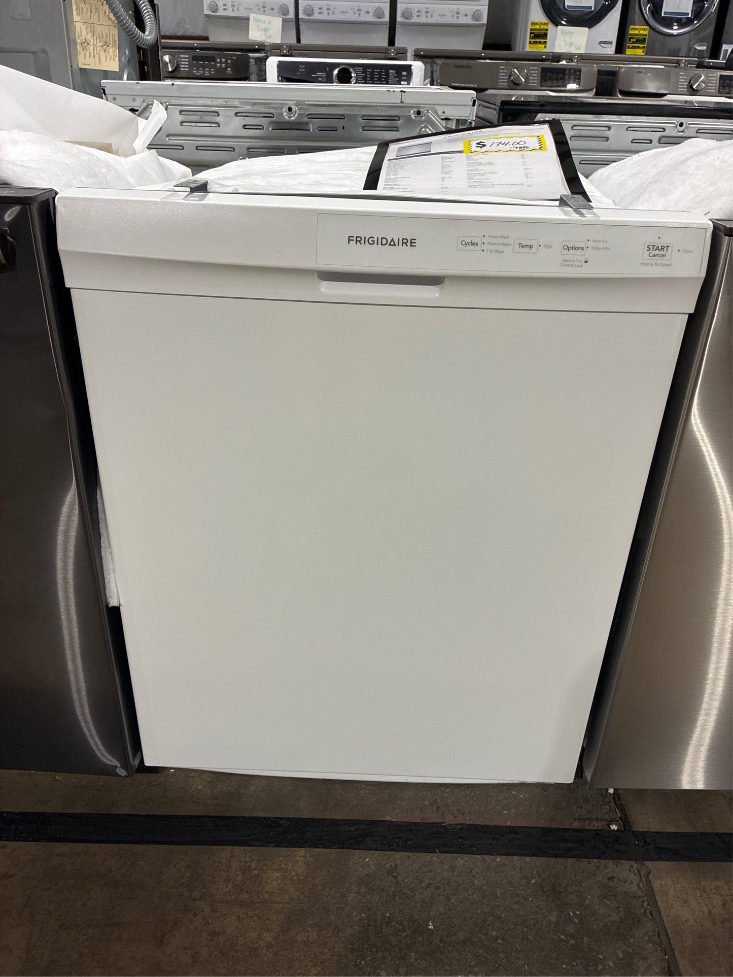 24 In. Front Control Tall Tub Dishwasher, White