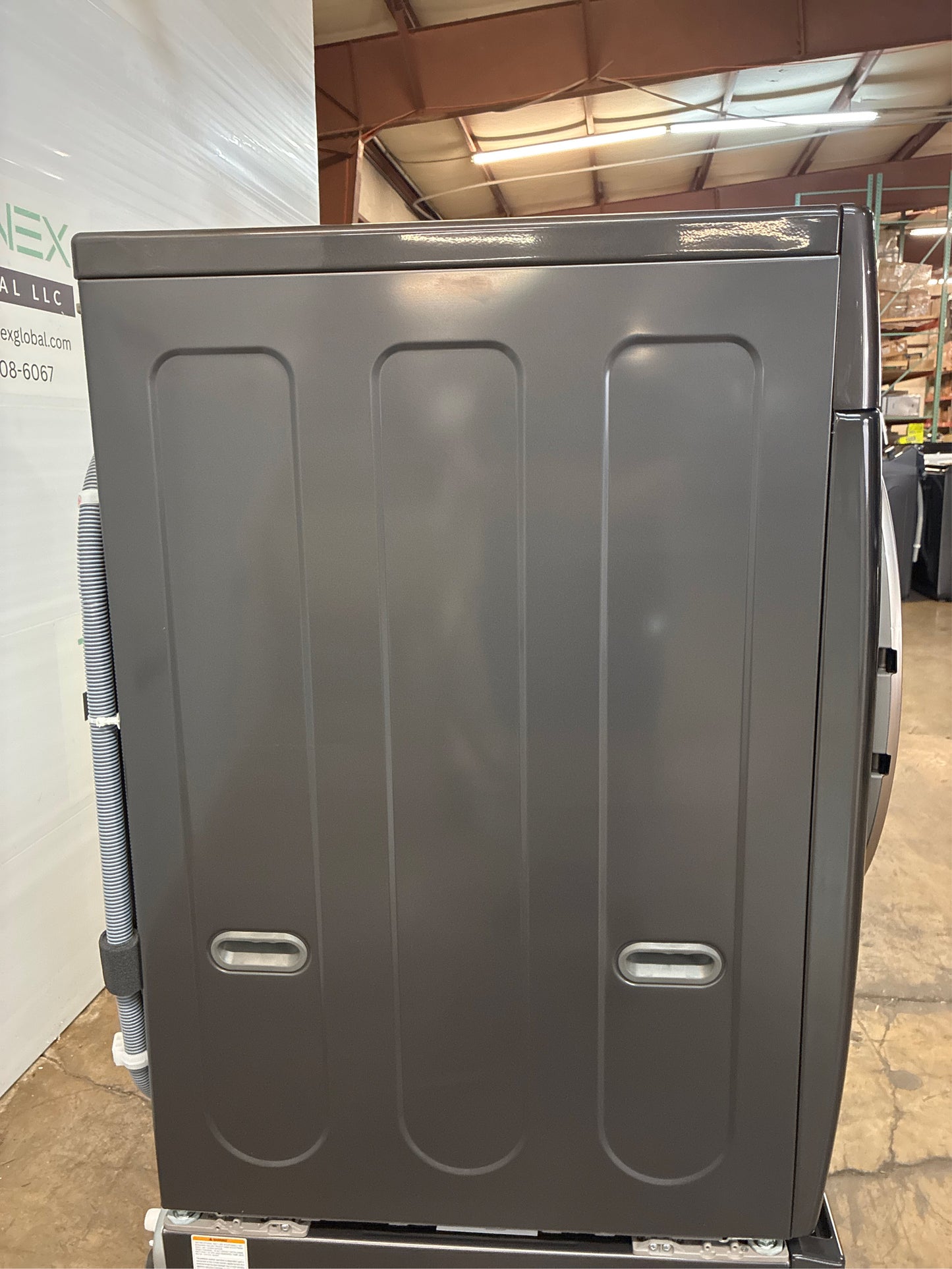 LG 4.5 Cu. Ft. Front Load Washer, Black Steel