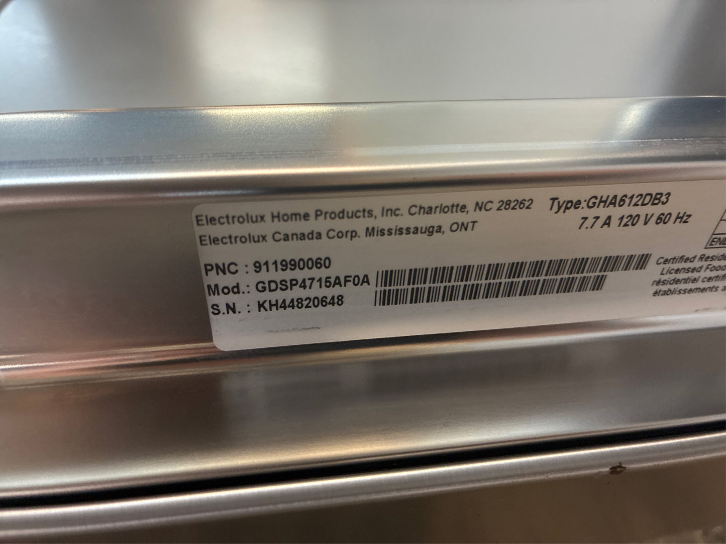 24 in Stainless Steel Dishwasher, 7 Cycles