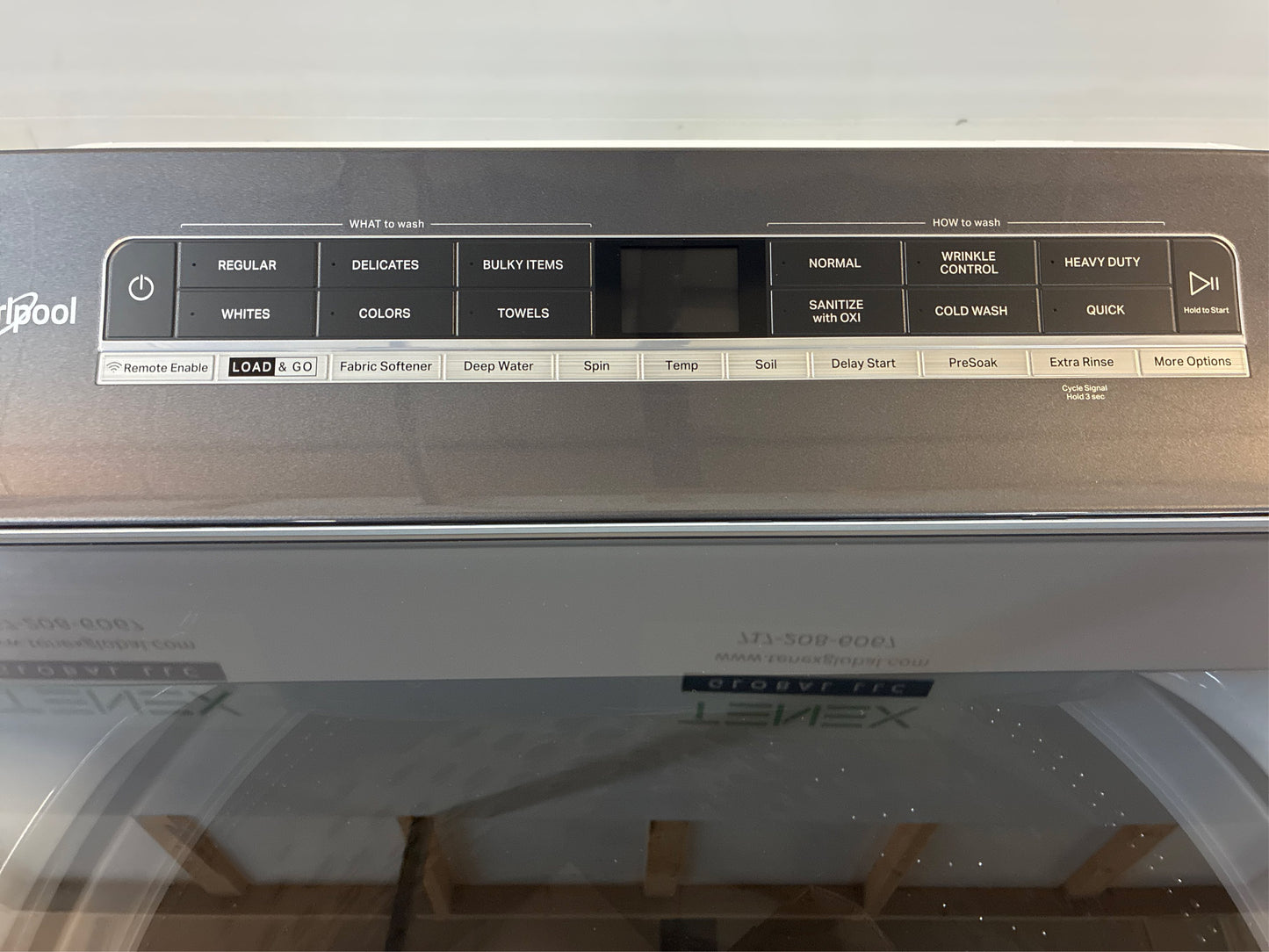 Whirlpool 5.2-5.3 cu. ft. Smart Washer, 2 in 1 Agitator