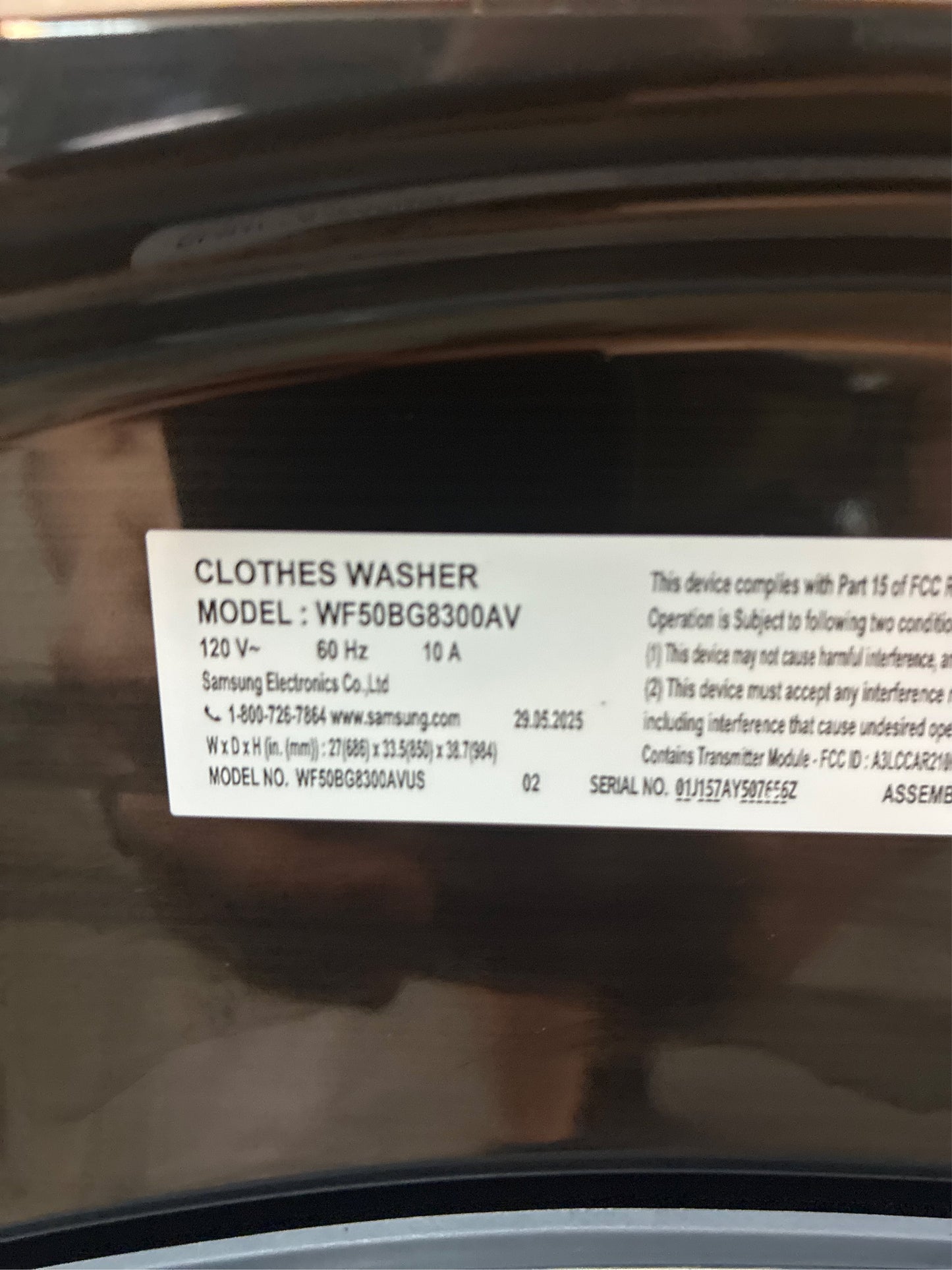 Samsung 5-cu ft Smart Front-Load Washer