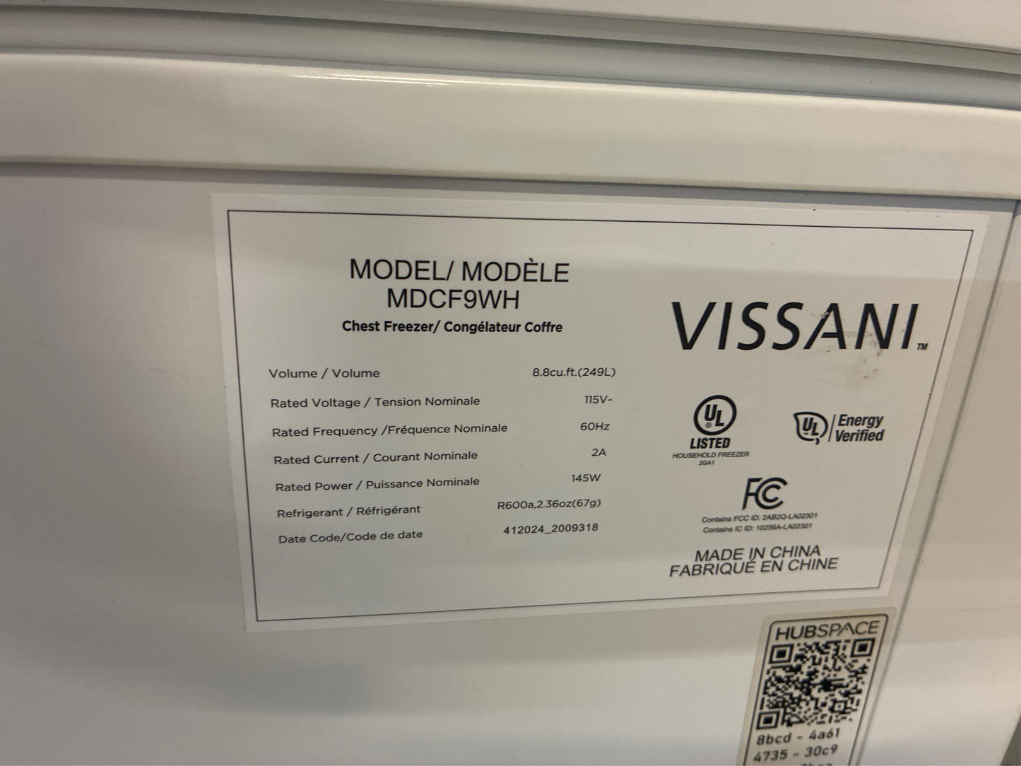 8.8 cu. ft. Convertible Chest Freezer