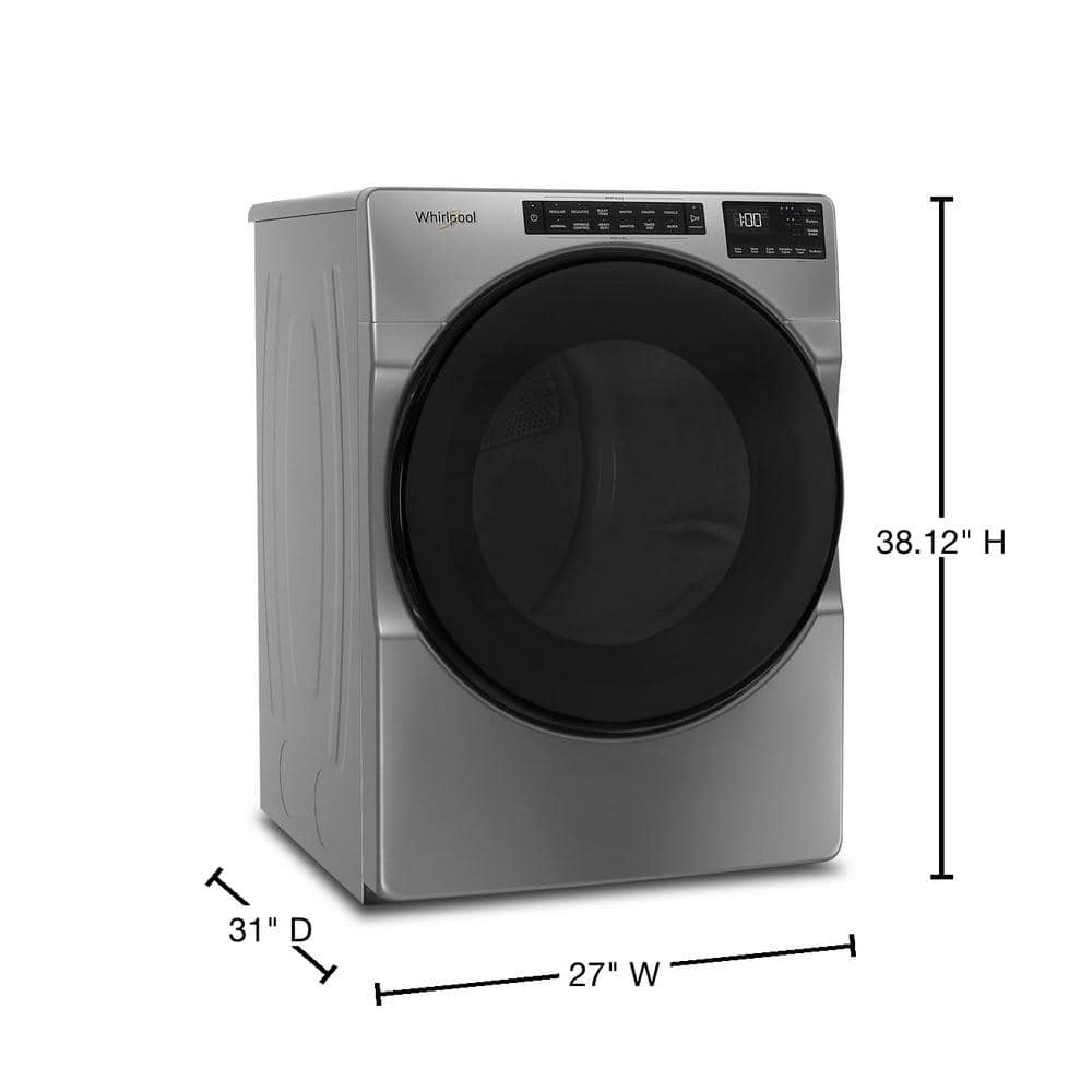 Whirlpool 7.4 cu. ft. Vented Gas Dryer in Chrome Shadow
