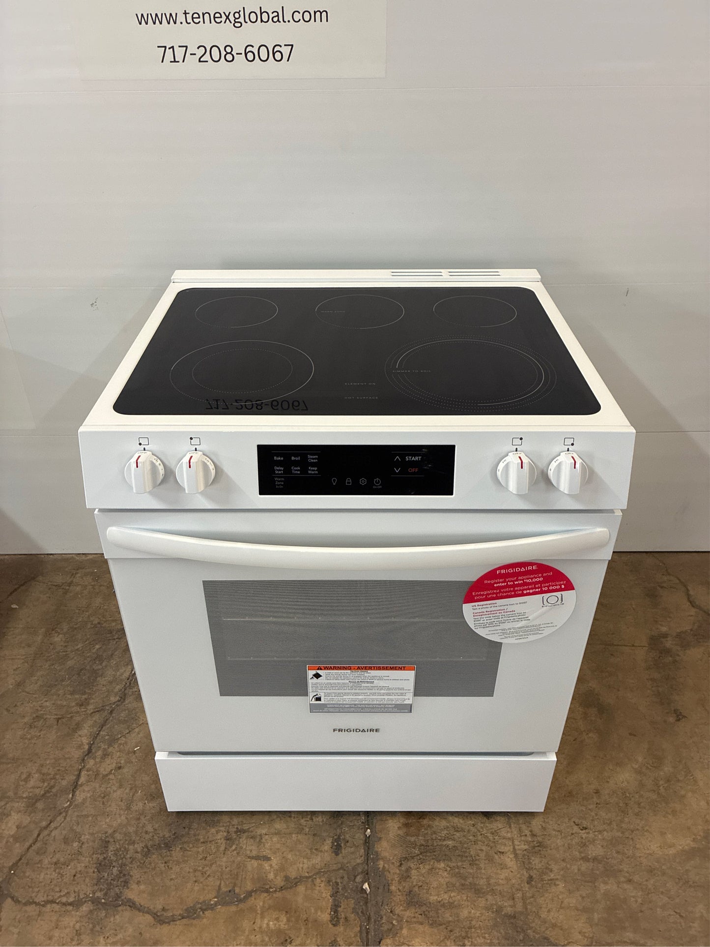 Frigidaire 30" 5-Burner Electric Range, 5.3-cu ft.