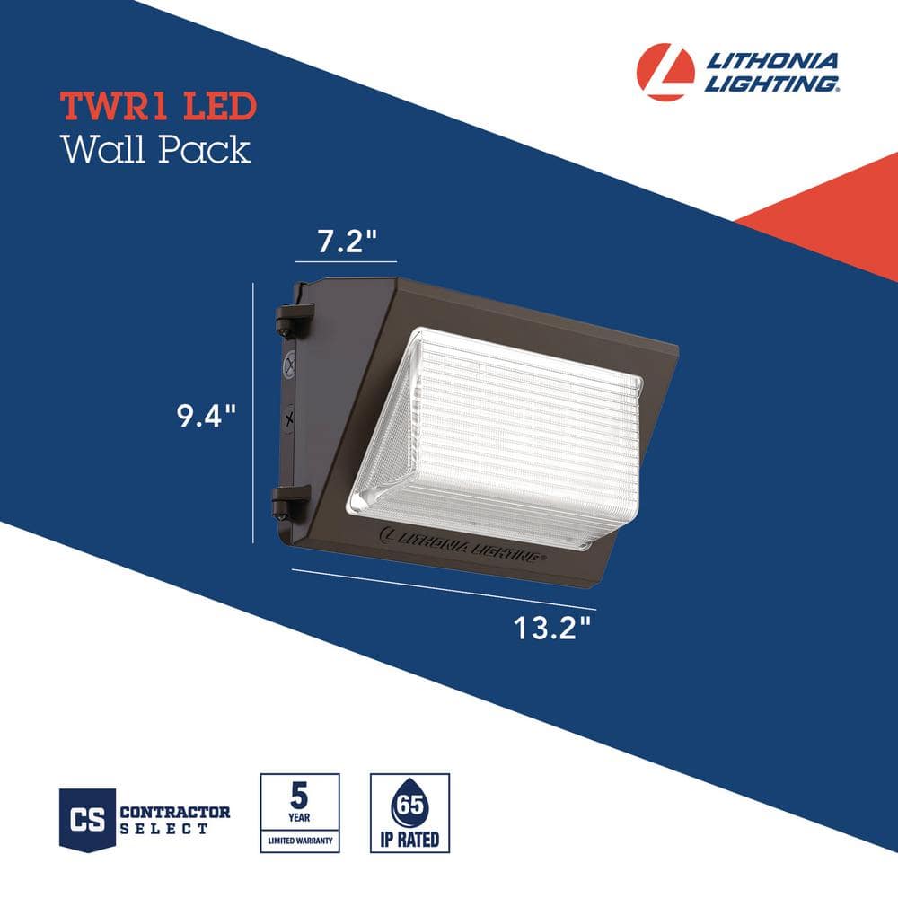 250W Eq Integrated LED Bronze Wall Pack