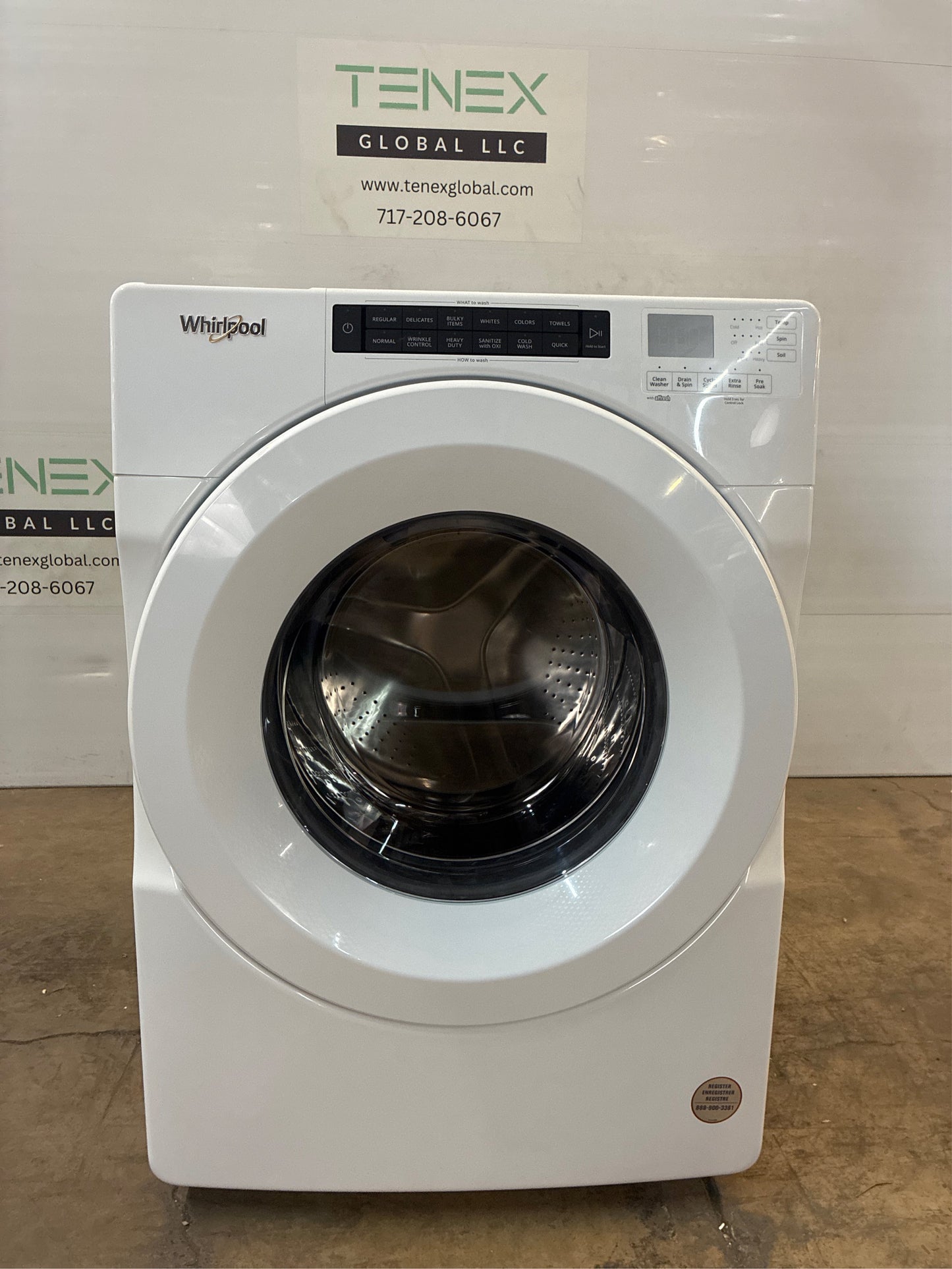 Whirlpool 4.3 cu. ft. White Stackable Front-Load Washer