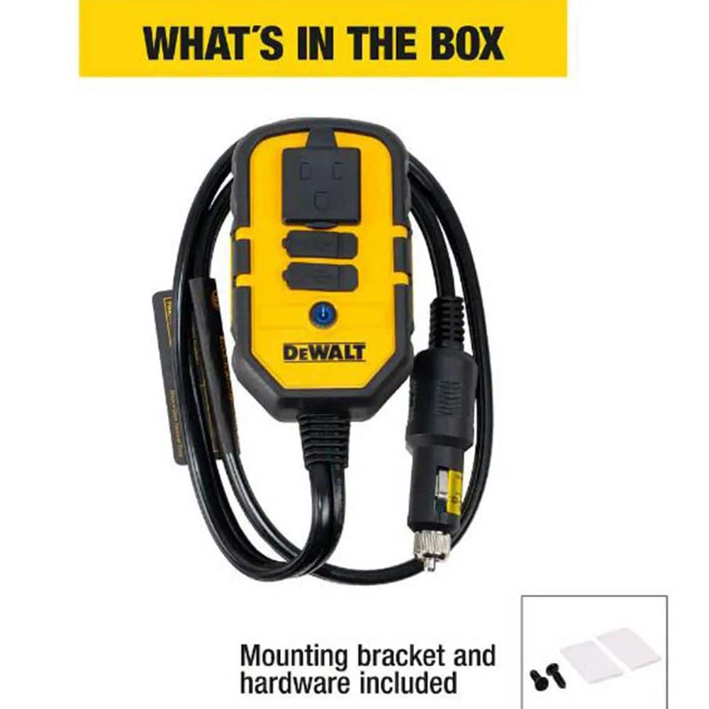 140W Portable Car Inverter with Dual USB
