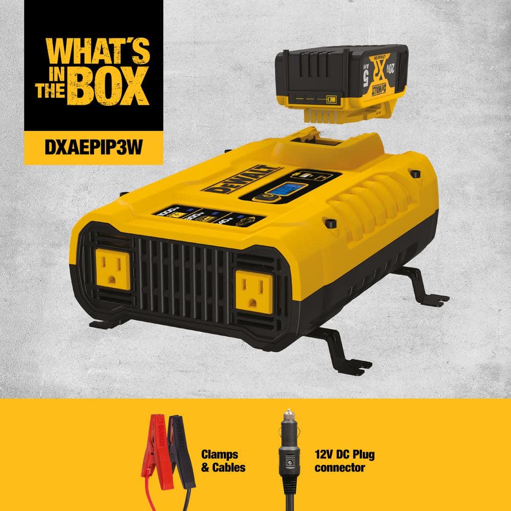 Dewalt 3-Way 1000W Inverter for 20V XR Battery