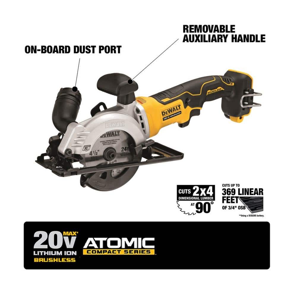 USED ATOMIC 20V MAX Brushless 4-1/2 in. Saw