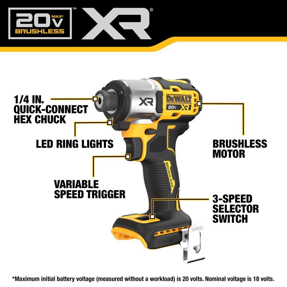 DEWALT 20V XR Cordless Impact Driver