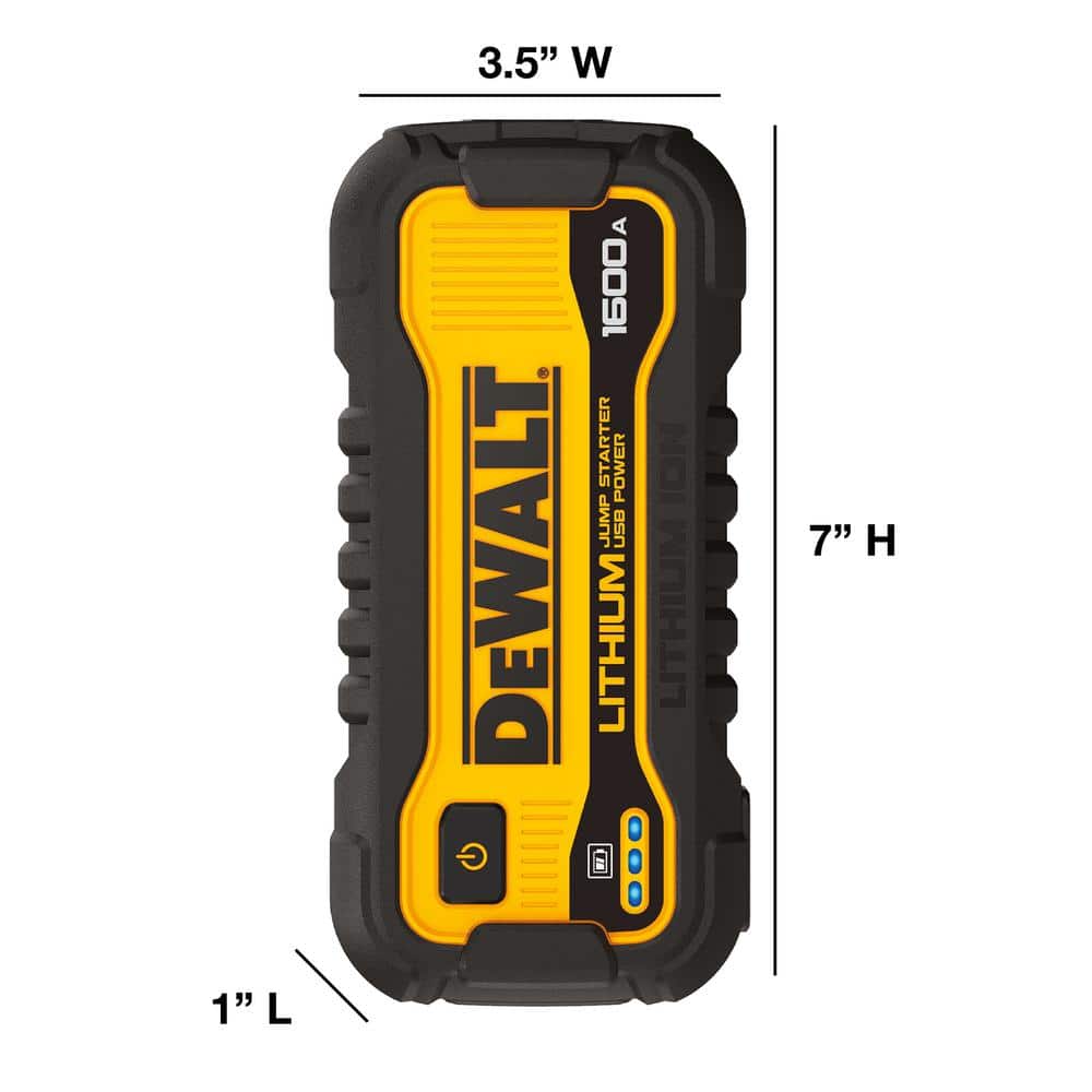 1600 Peak Amp Jump Starter w/ USB Bank