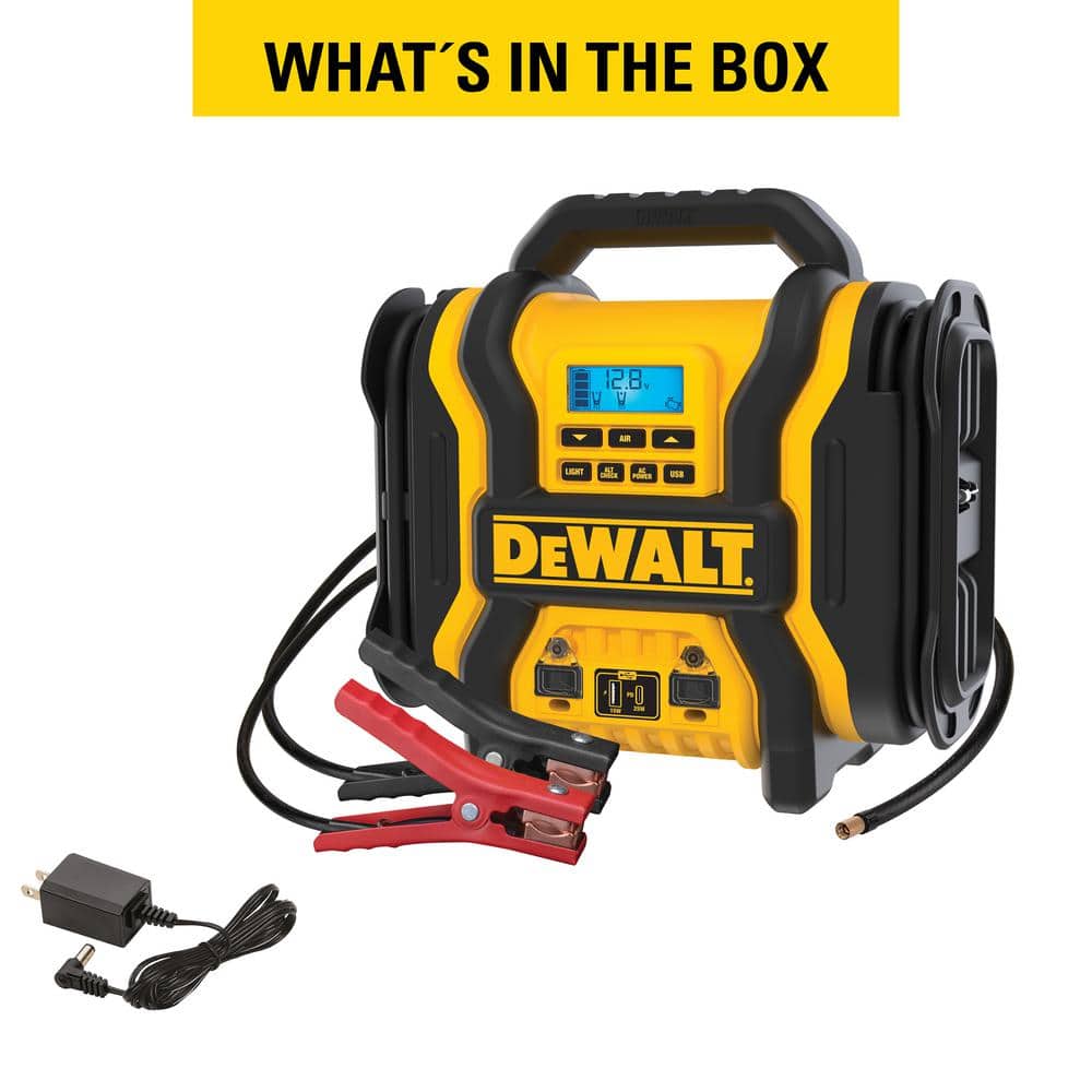 DEWALT 2000 Amp Jump Starter w/Compressor