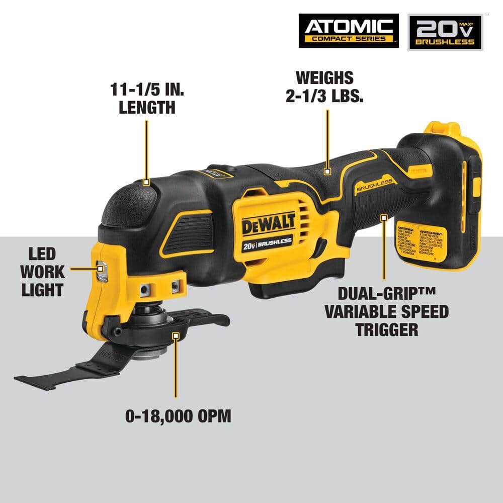 DEWALT ATOMIC 20V Max Cordless Multi Tool