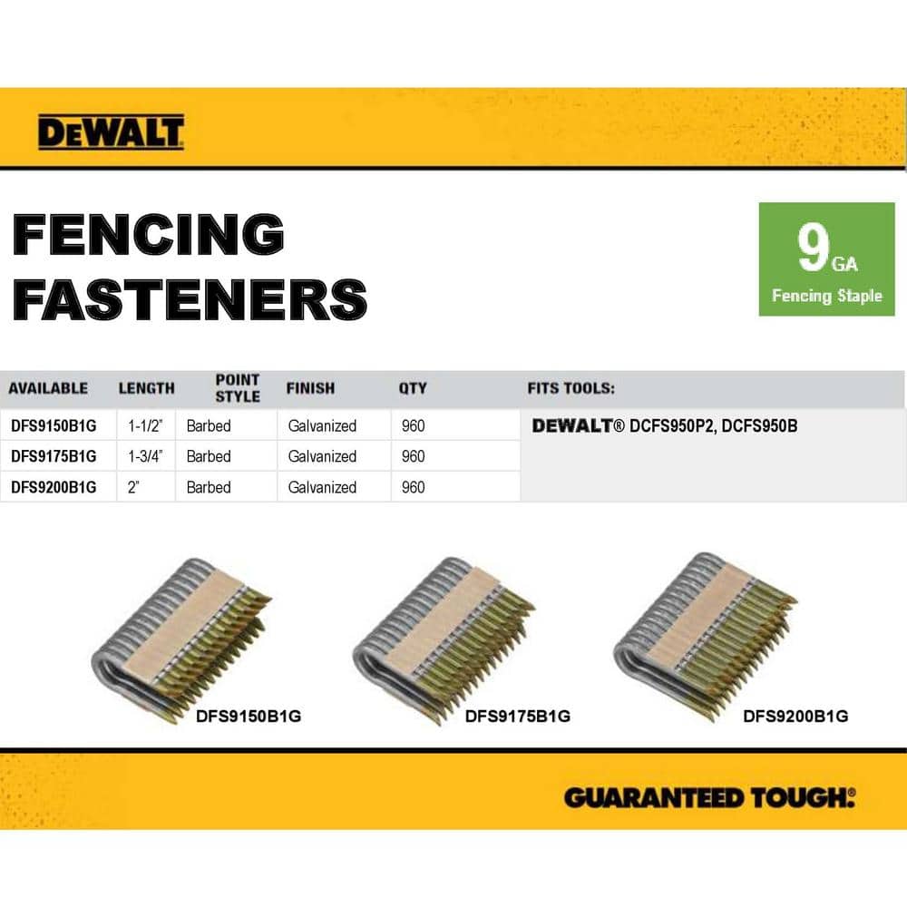 1.75 in. x 9-Ga. Galv. Barbed Tape Staples