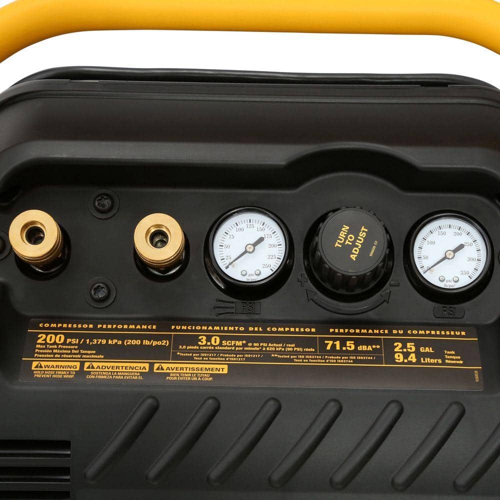 2.5 Gal. Portable 200 PSI Quiet Compressor
