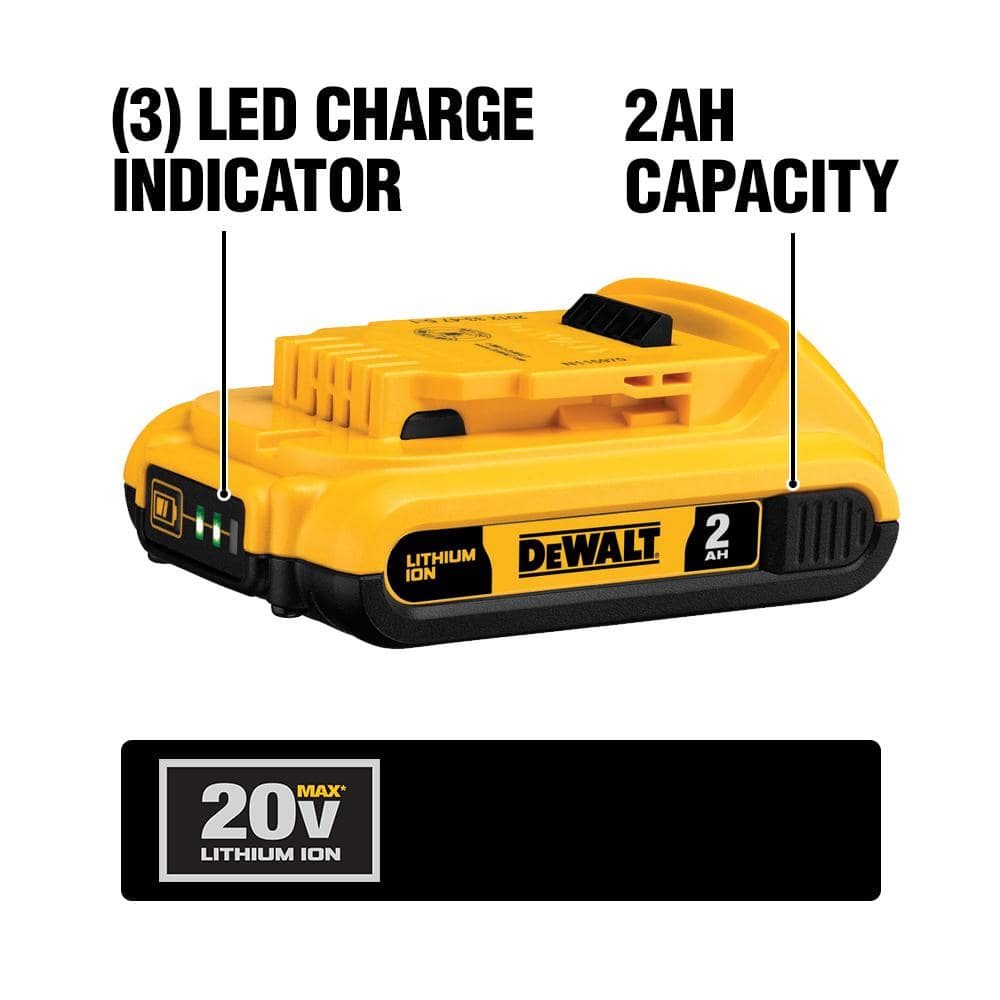 20V MAX Compact Lithium-Ion 2.0Ah Battery Pack