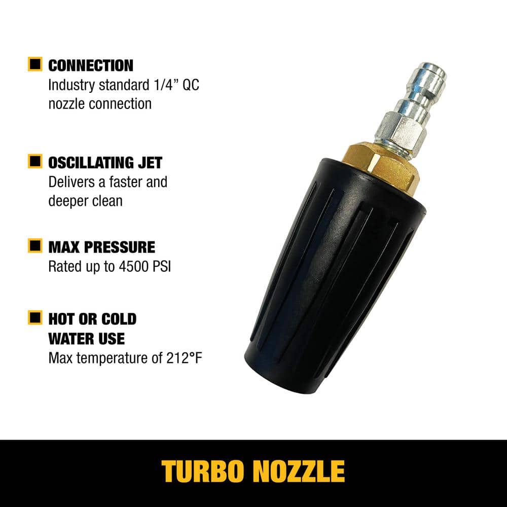 Universal Turbo Nozzle for 4500 PSI Washers