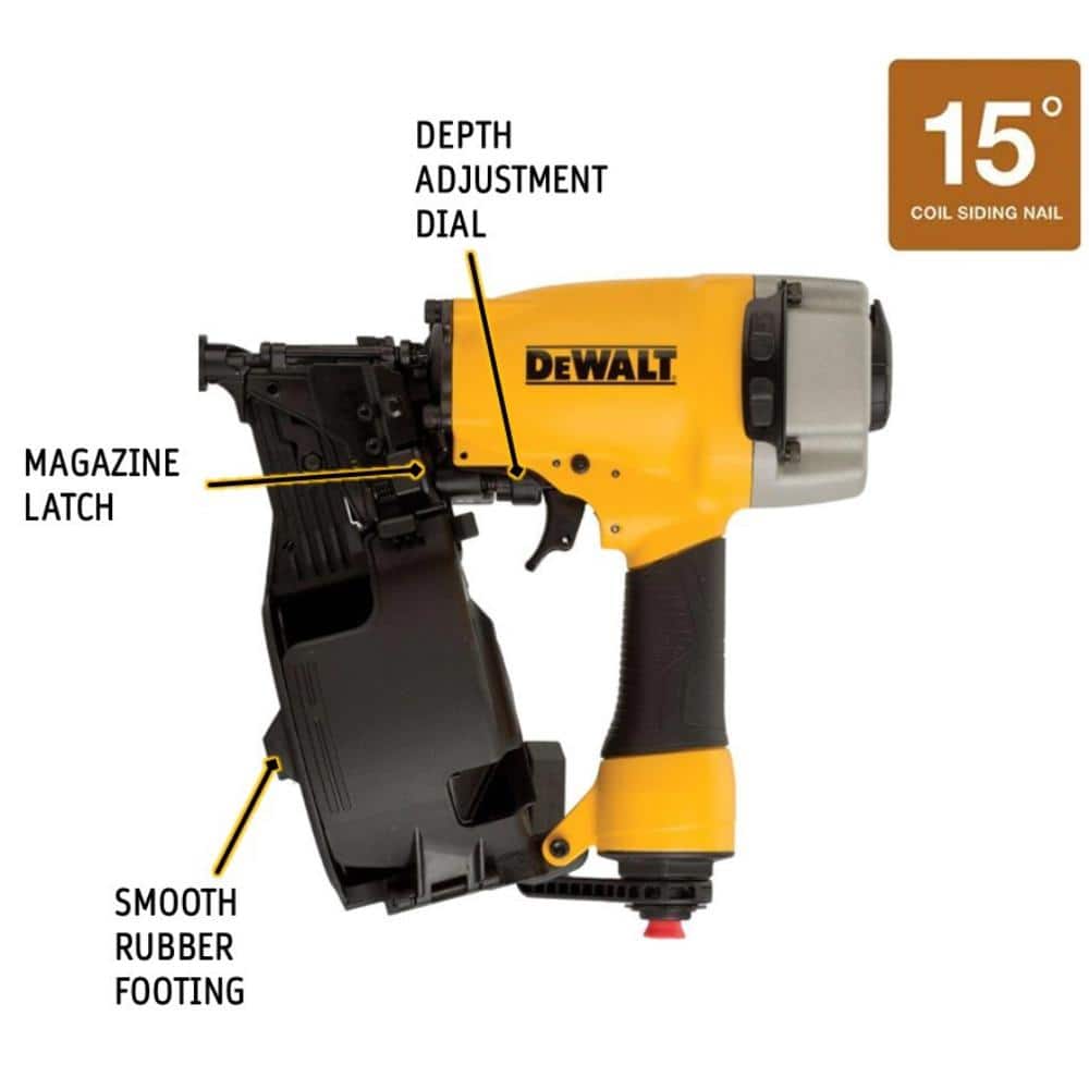 USED DEWALT 15-Degree Coil Siding Nailer