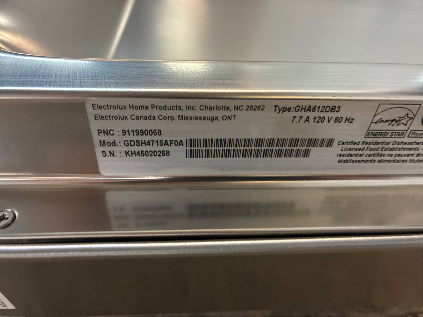 24 in Top Control Tall Tub Dishwasher Steel