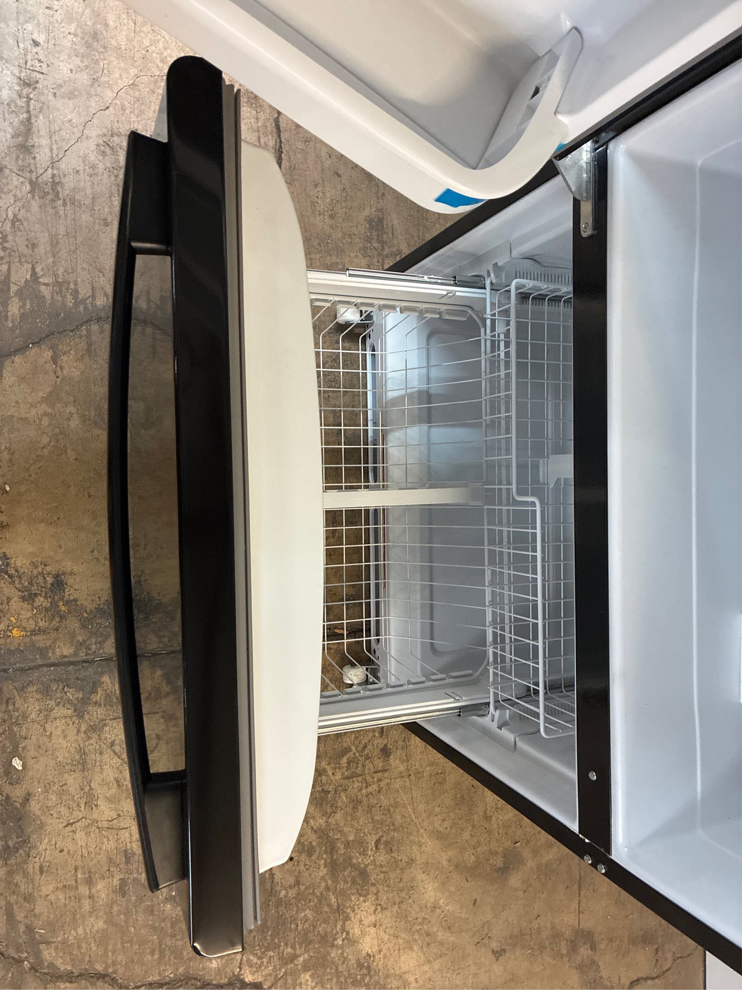 Amana 22 cu. ft. Bottom Freezer Fridge, Black