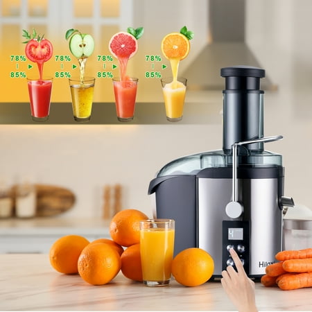 Hilax 1100W Centrifugal Juicer, 3” Feed Chute