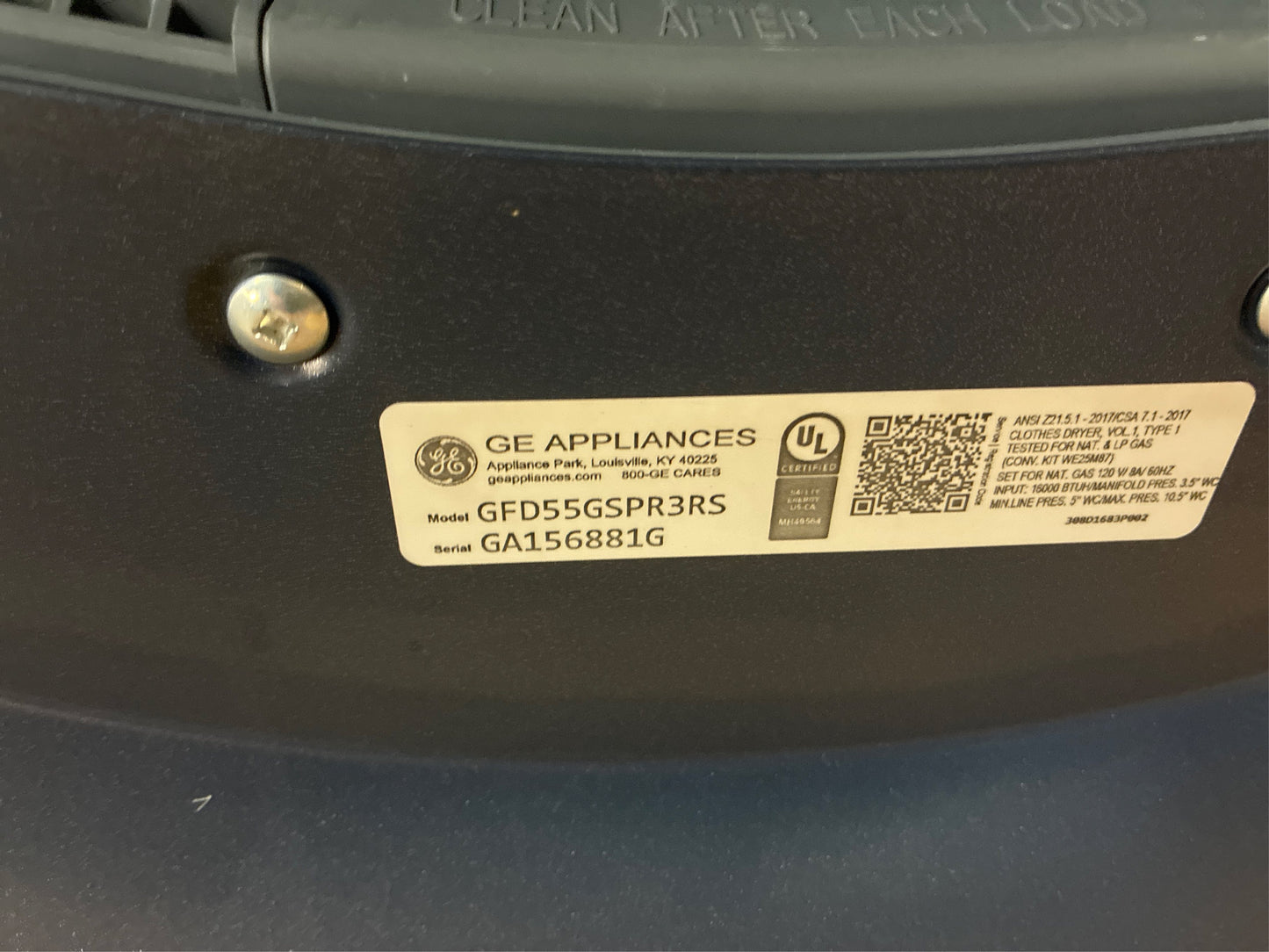 GE 7.8-cu ft Smart Gas Dryer (Sapphire Blue)