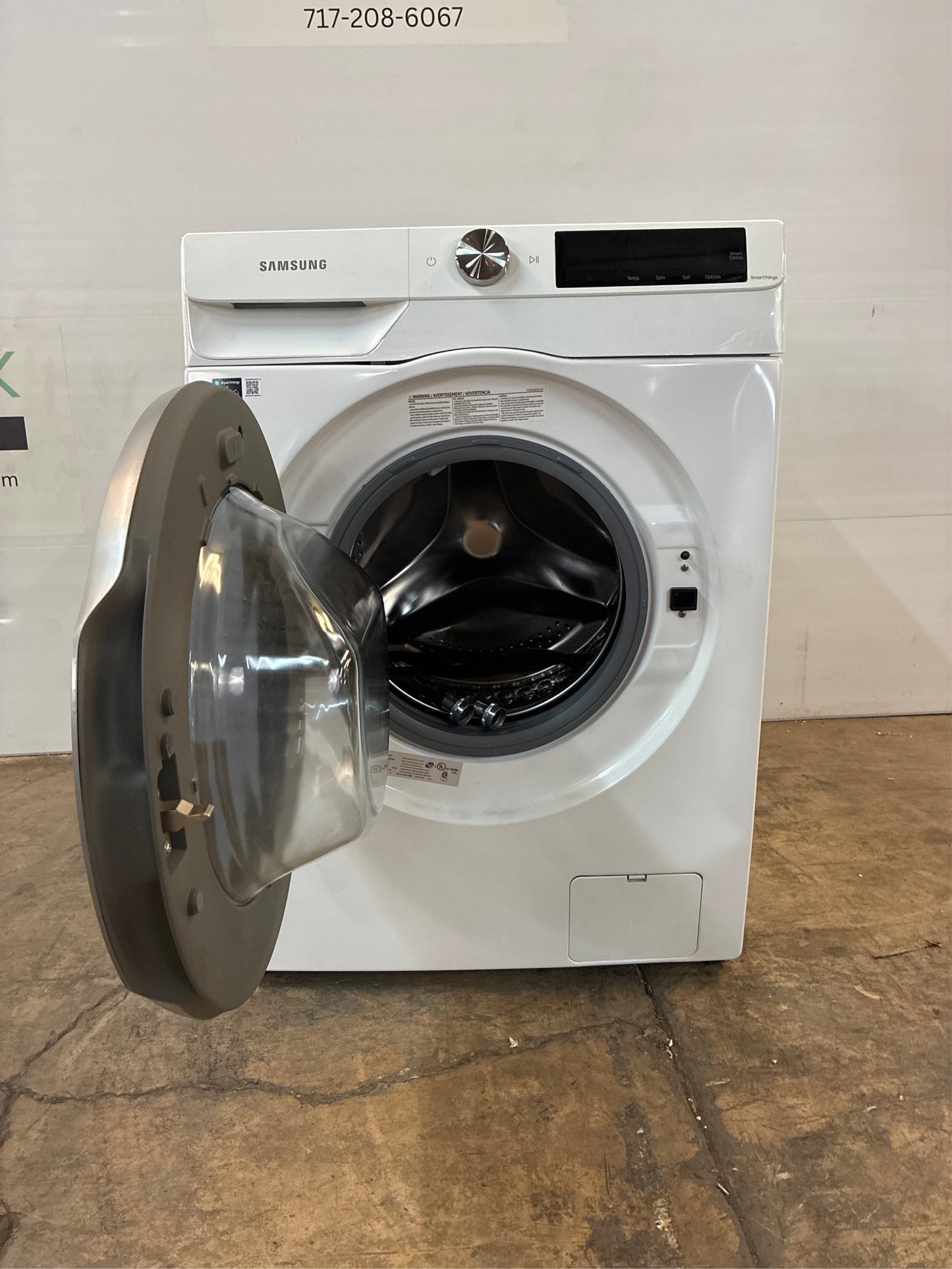 Samsung 2.5-cu ft Smart Front Load Washer (White)
