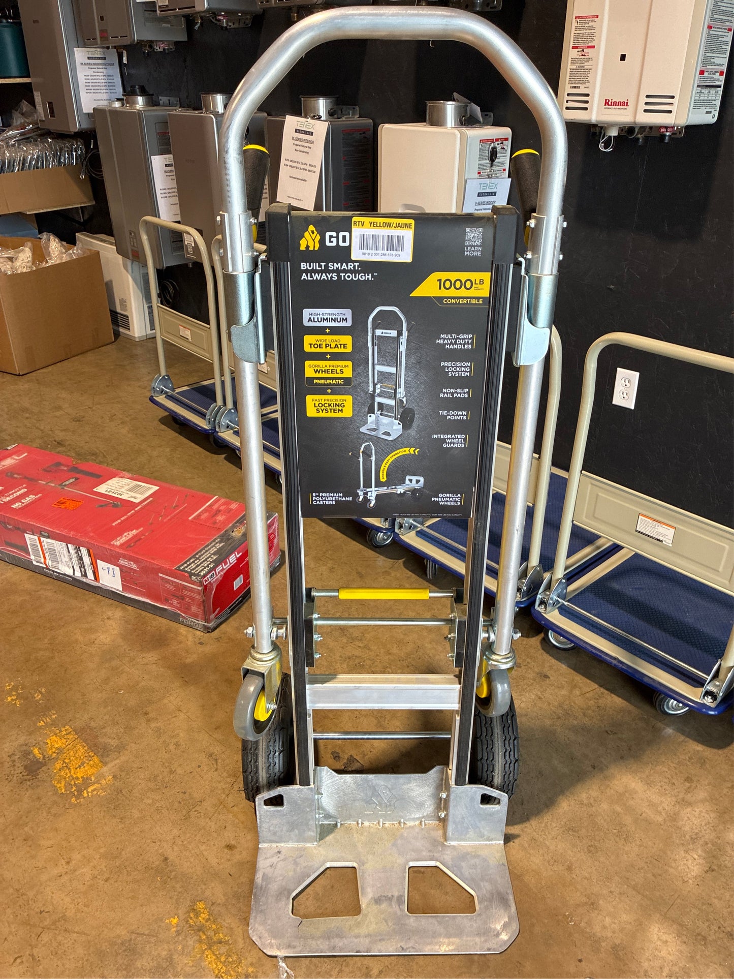 1,000 lbs. Convertible Aluminum Hand Truck