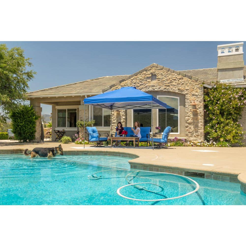 10 ft. x 10 ft. Blue Instant Pop Up Tent