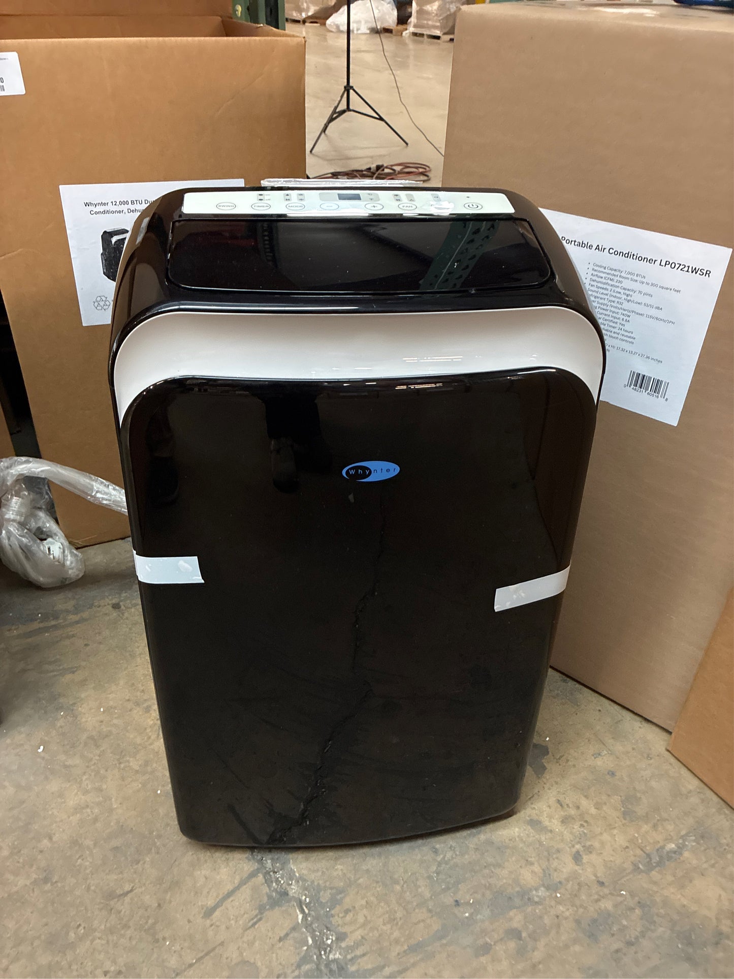 Whynter 12K Portable Air Conditioner- ARC-126MDB