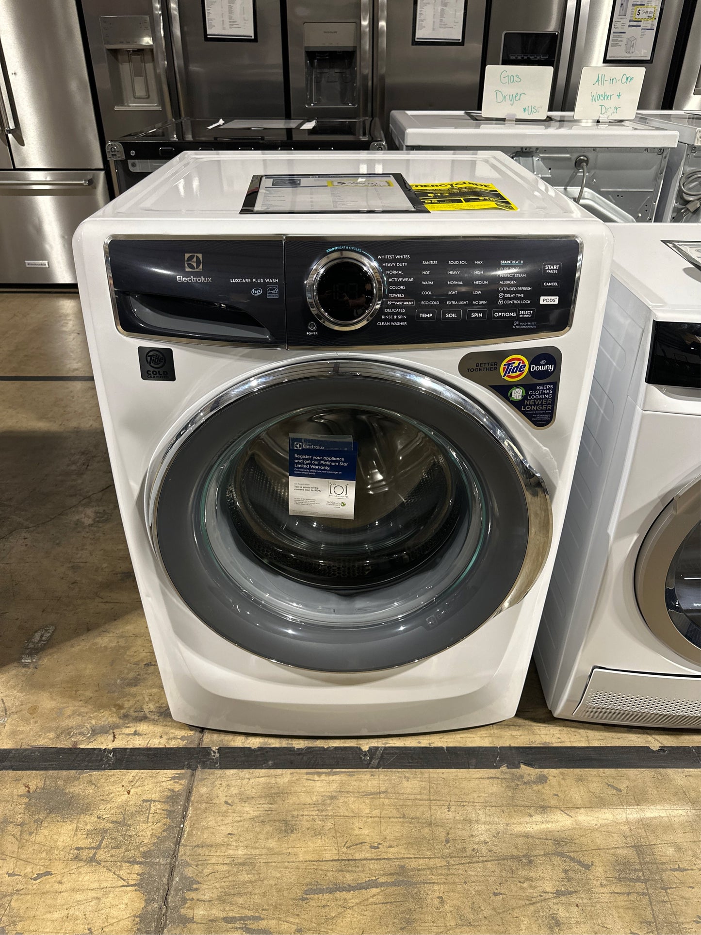 4.5 cu. ft. High-Efficiency Stackable Front Load Washer with LuxCare Wash and Perfect Steam in White, ENERGY STAR
