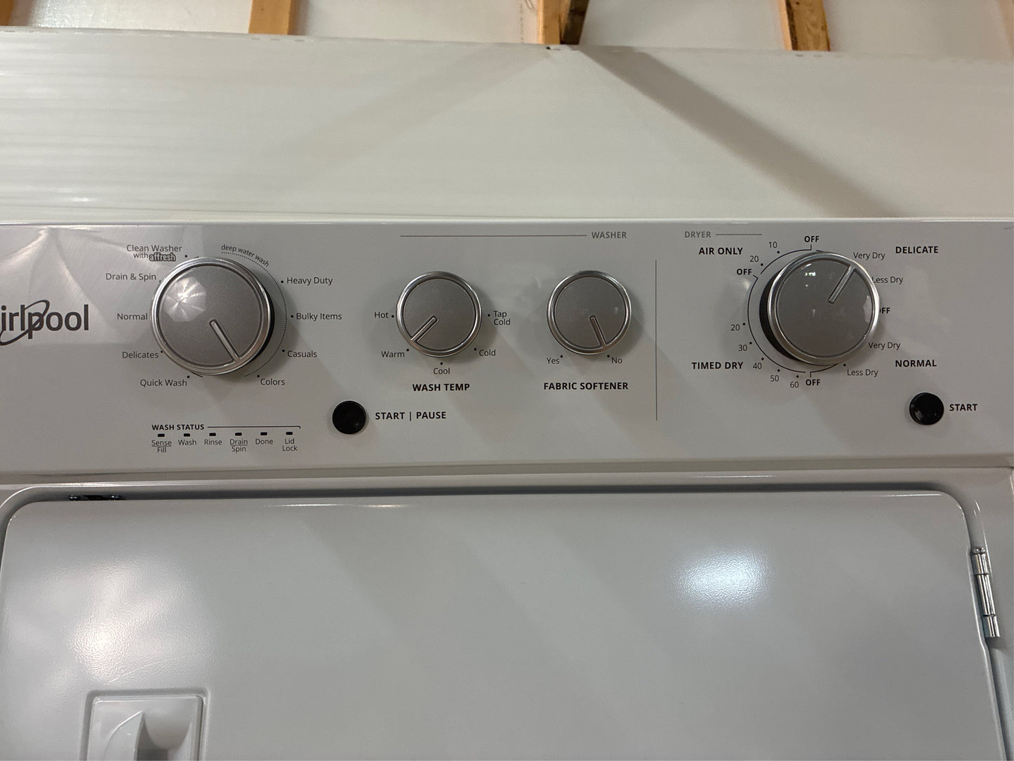 Whirlpool White Laundry Center with 3.5 cu. ft. Washer