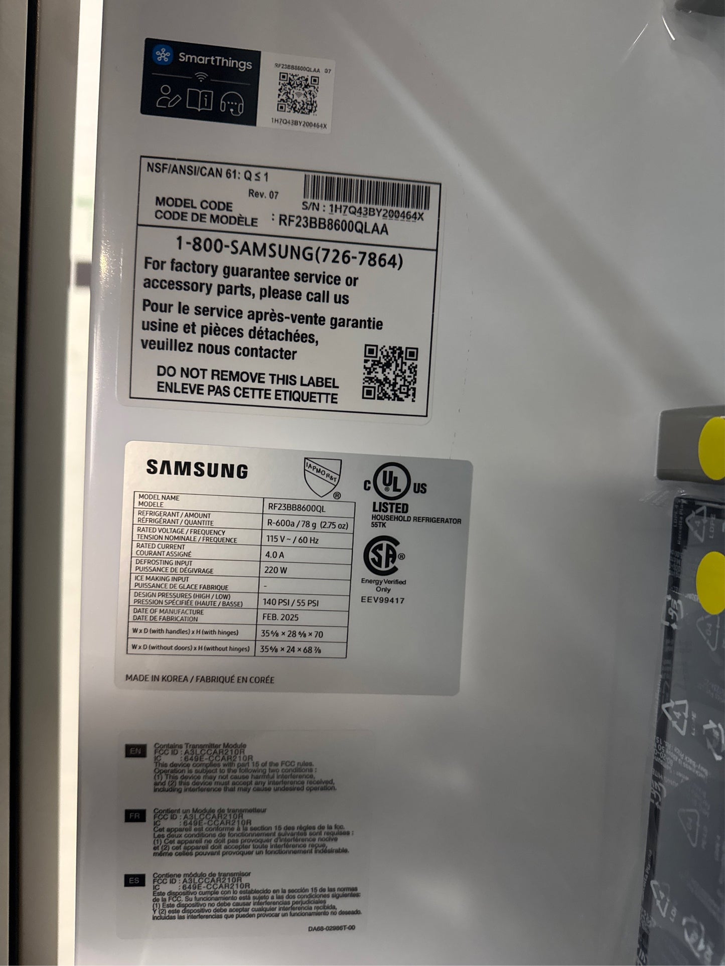 Bespoke 23 cu. ft. 4-Door French Door Samsung Refrigerator