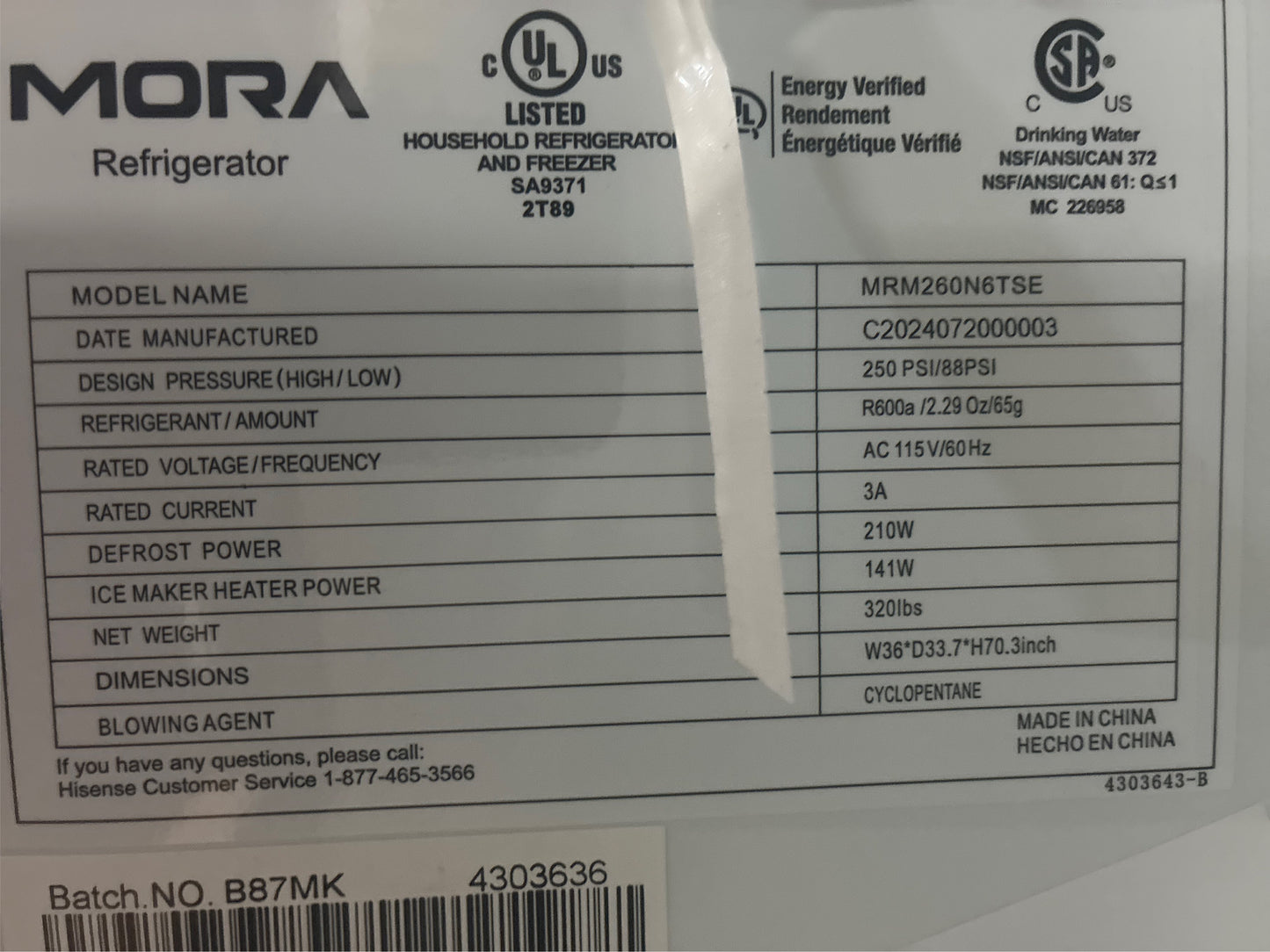 Mora MRM260N6TSE