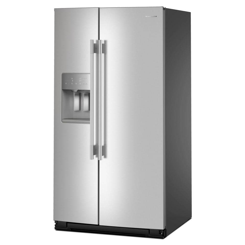 KitchenAid 36 in. Side-by-Side Refrigerator, Stainless