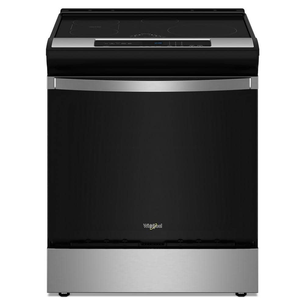 Whirlpool 30 in. Slide-In Induction Electric Range, Stainless Steel