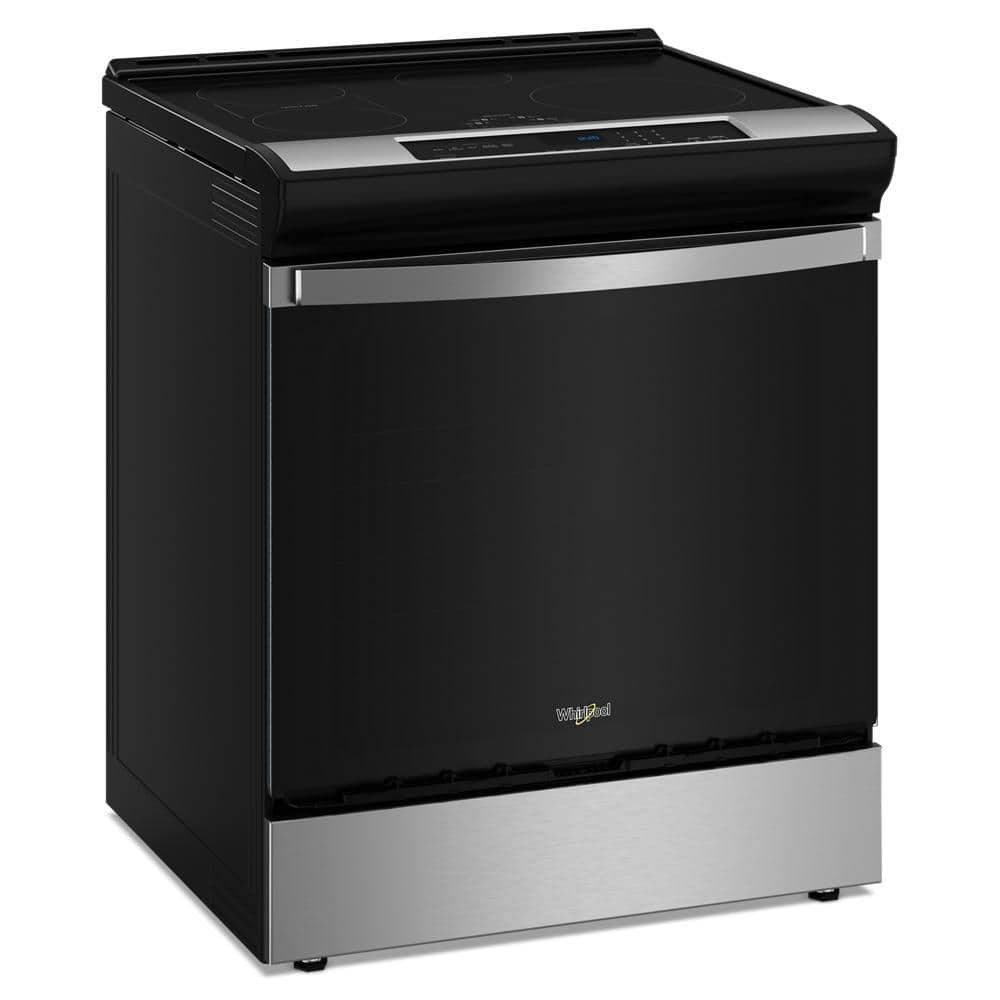Whirlpool 30 in. Slide-In Induction Electric Range, Stainless Steel