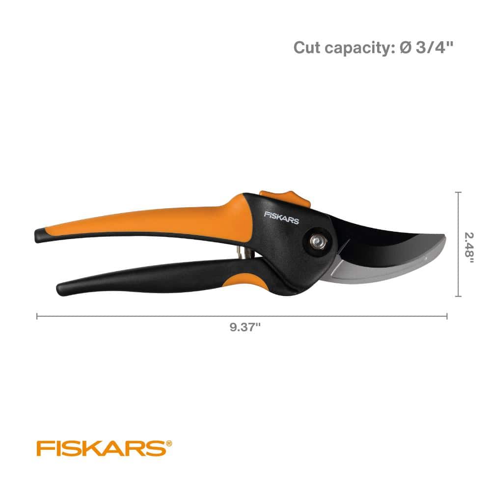 3/4 in. Cut, 9.4 in. Steel Bypass Pruning Shears