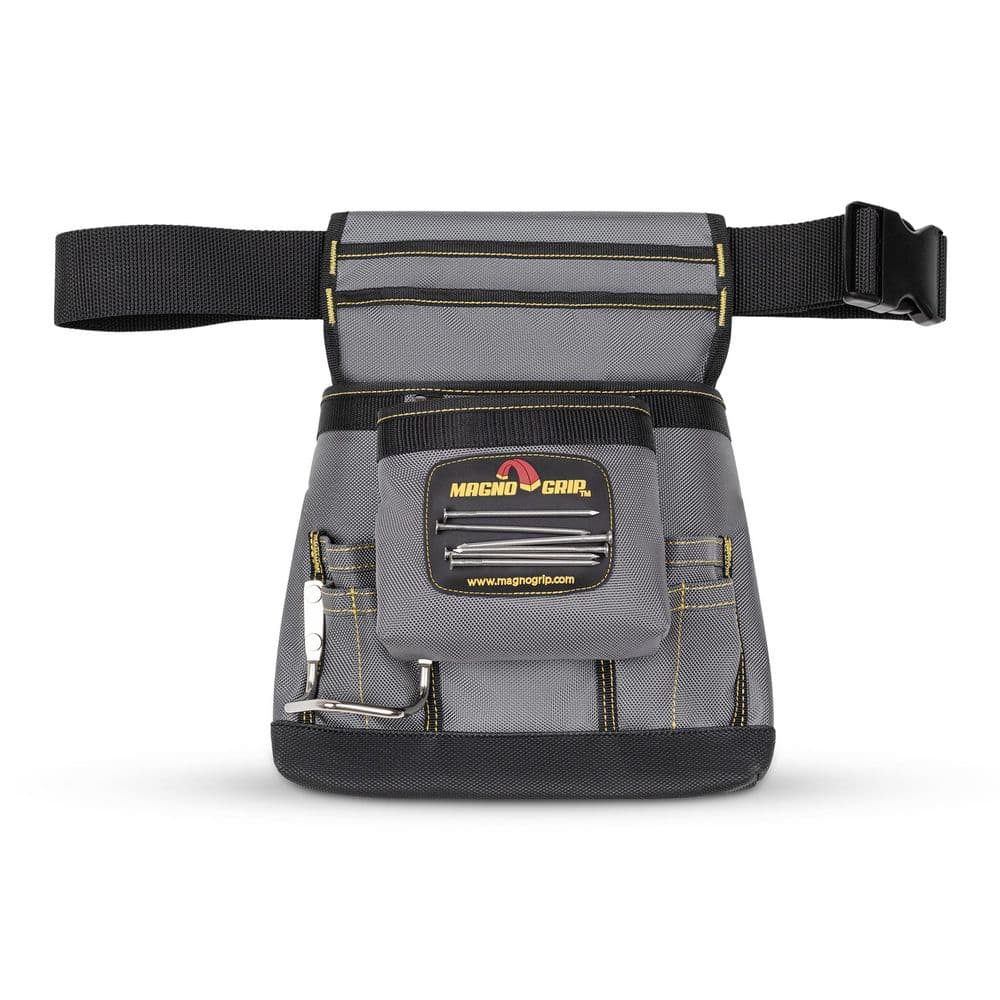 11 in. 10-Pocket Platinum Magnetic Tool Pouch