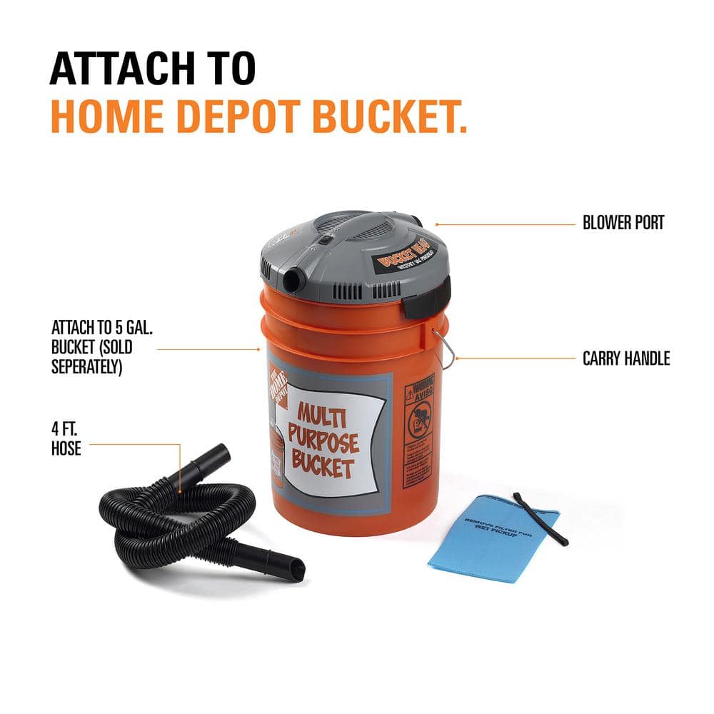 5 Gal 1.75 HP Wet/Dry Shop Vacuum Powerhead