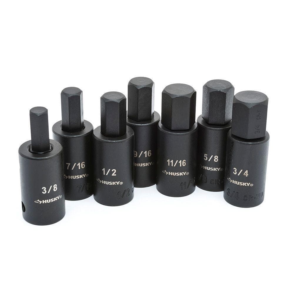 1/2" Drive Hex Bit Impact Socket Set (SAE)