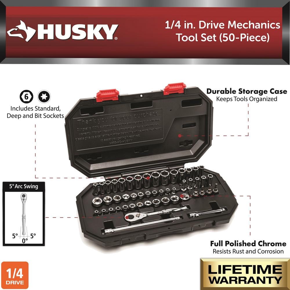 1/4 in. Drive Mechanics Tool Set (50-Piece)