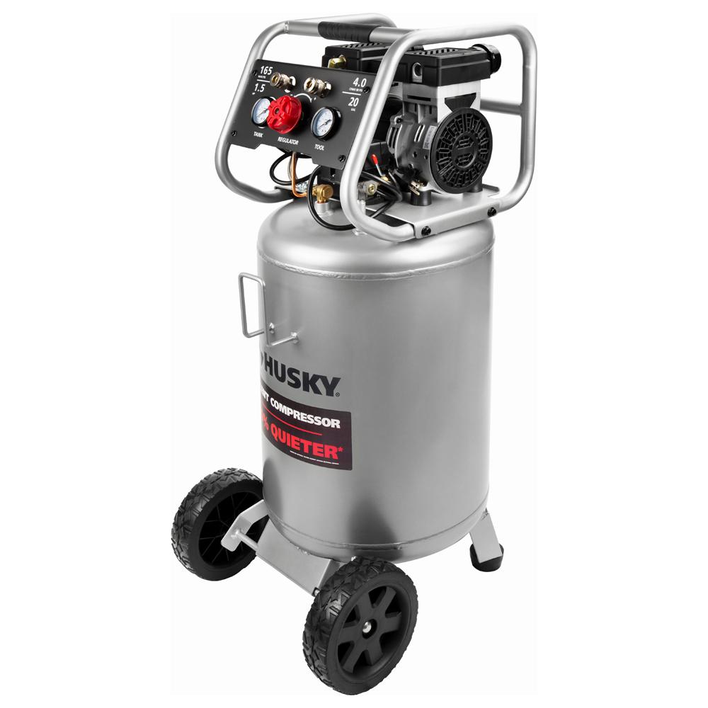 20 Gal. Vertical Electric Silent Air Compressor
