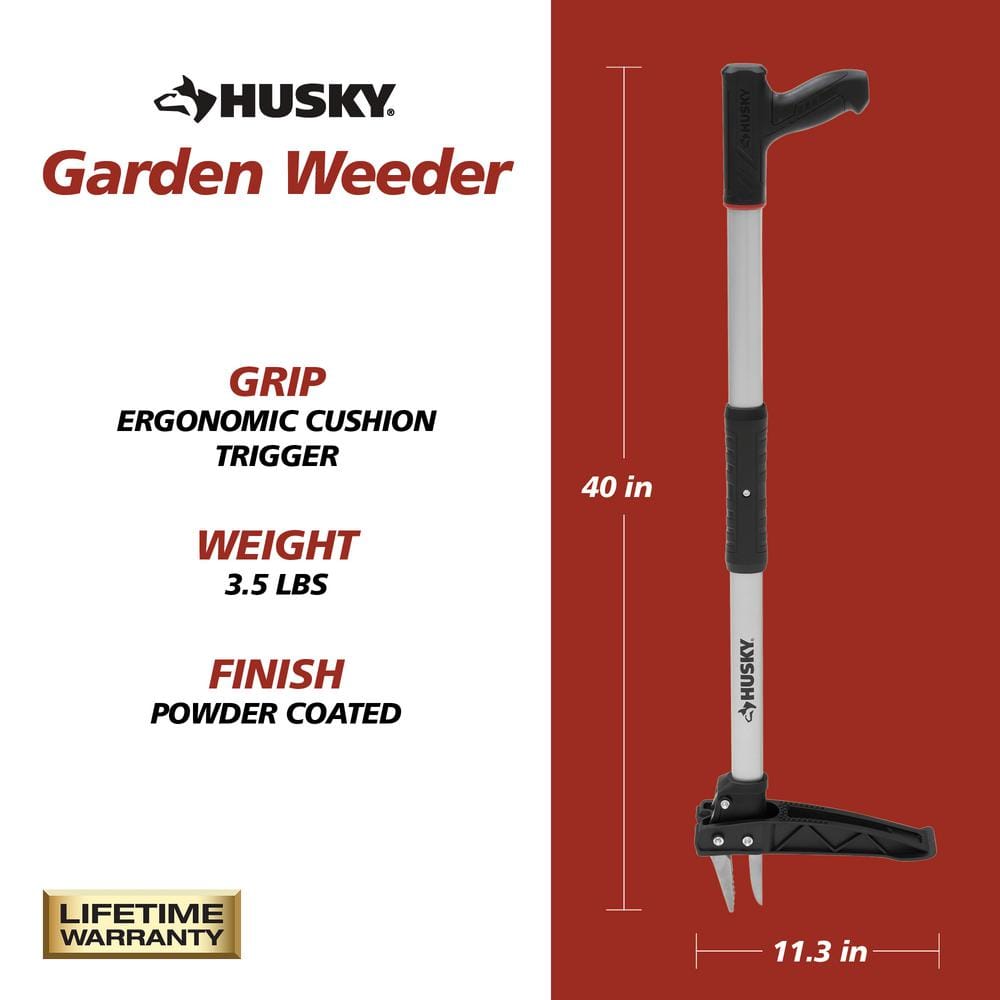 40 in. Stainless Steel Claw Garden Weeder