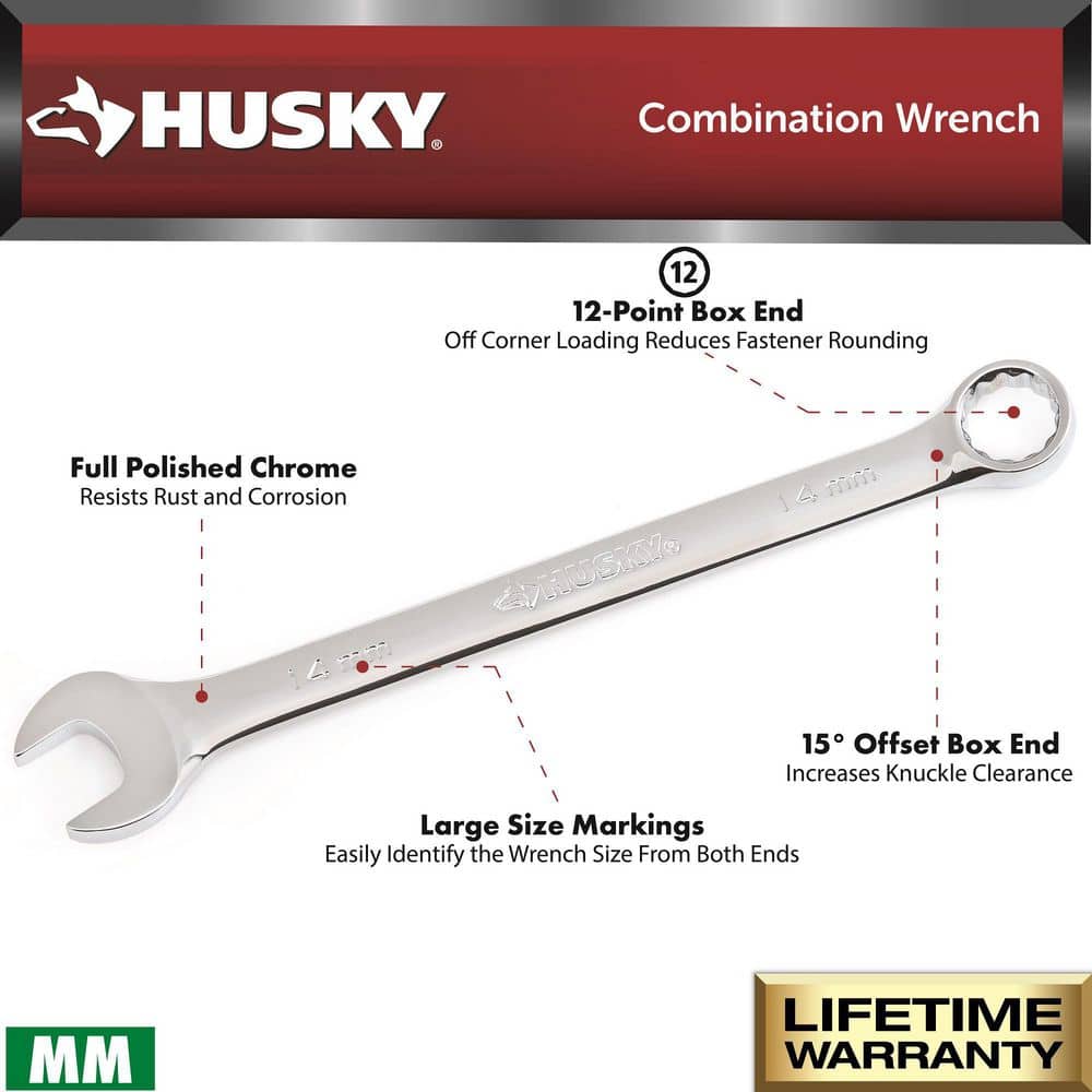 SAE/MM Combination Wrench Set (24-Piece)