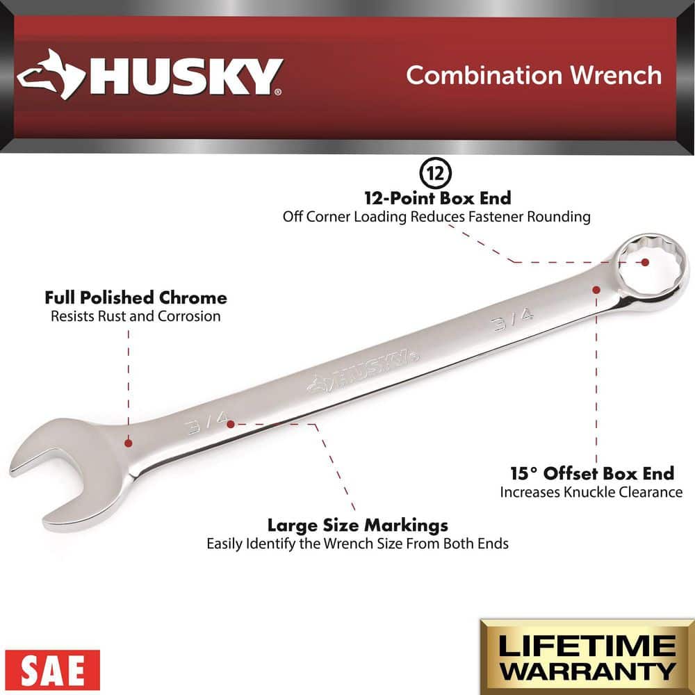 SAE/MM Combination Wrench Set (24-Piece)